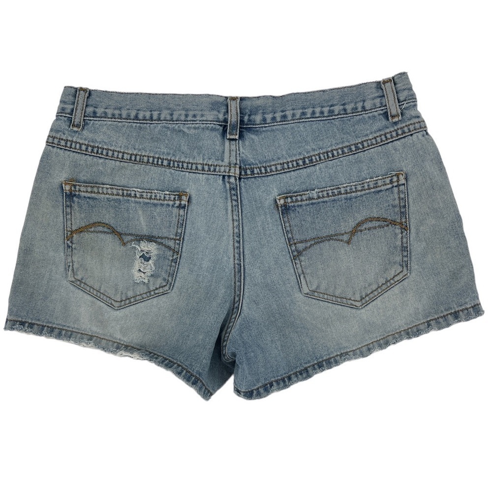 American eagle distressed jean shorts, size 8